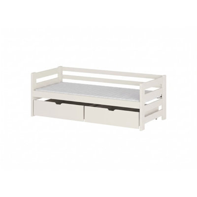 Cenhelm Single (3') Solid Wood Drawers Bed Frame