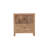 Solid Acacia Wood Tree Trunk 2-Drawer Nightstand