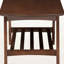 Table basse moderne en noyer foncé Montreux