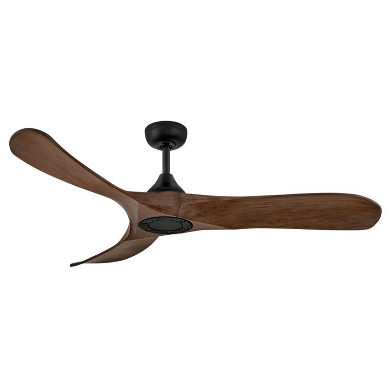 SWELL FLUSH ILLUMINATED 56" Integrated LED Smart Fan with HIRO Remote, Walnut