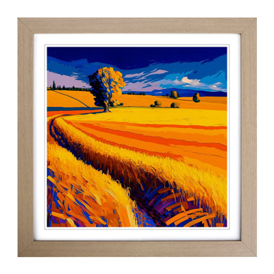 Wheatfield Fauvism - Framed Print