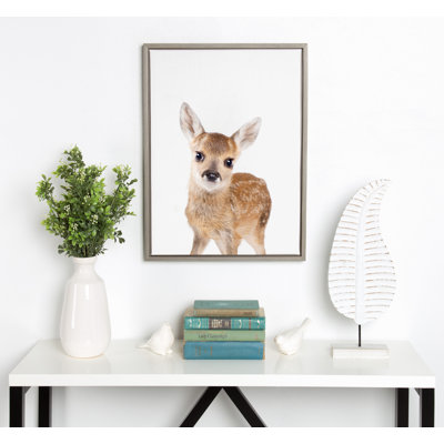 Animal Studio Deer by Amy Peterson Framed Canvas Wall Art Print