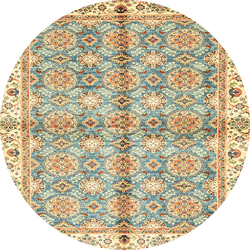Abstract Indoor Rug, Round 8'