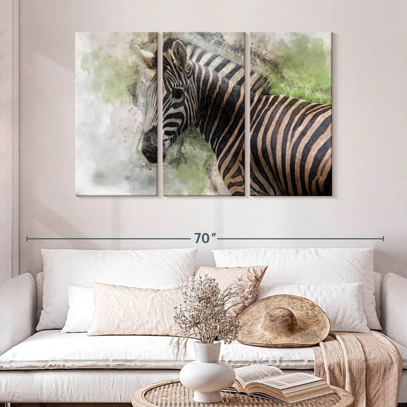 Brampt Magnificent Zebra, 32" H x 50" W