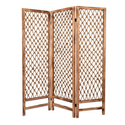 60 X 69 Natural Rope Wooden Screen 60 X 69 Natural Rope Wooden Screen