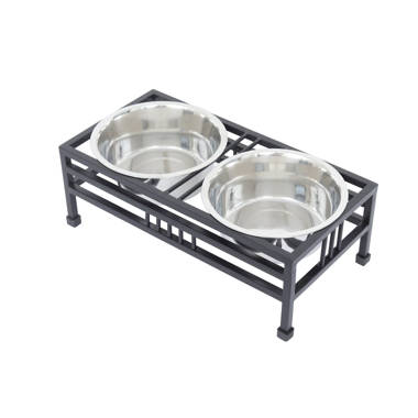 10 Elevated Raised Dog Feeder Stainless Steel Double Bowl Food Water Pet  Dish, 1 Unit - Fry's Food Stores