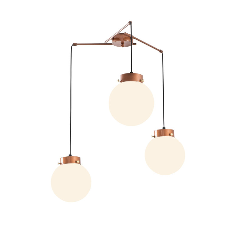 Frankie 3 - Light Globe Pendant, White