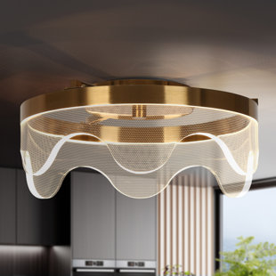 Hampson Glass LED Flush Mount