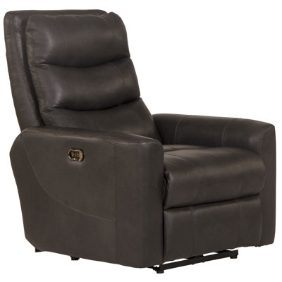 Meyah Italian Top Grain Leather Match Power Zero Clearance Recliner