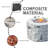 Fabriana Free Form Concrete Propane Smokeless Fire Pit Table