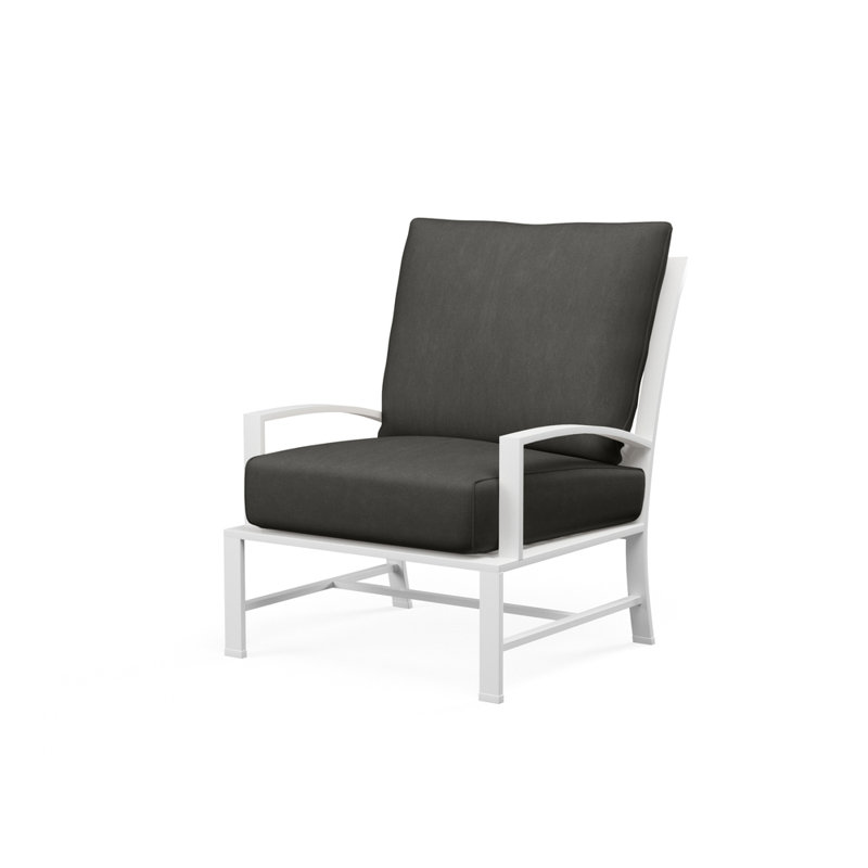 Chaise de terrasse Bristol avec coussins Sunbrella, Spectre carbone Sunbrella®