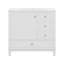 Meuble-lavabo 36 po avec lavabo en céramique, 3 tiroirs et armoire avec tablettes-116117430