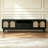 Black Solid Wood TV Stands
