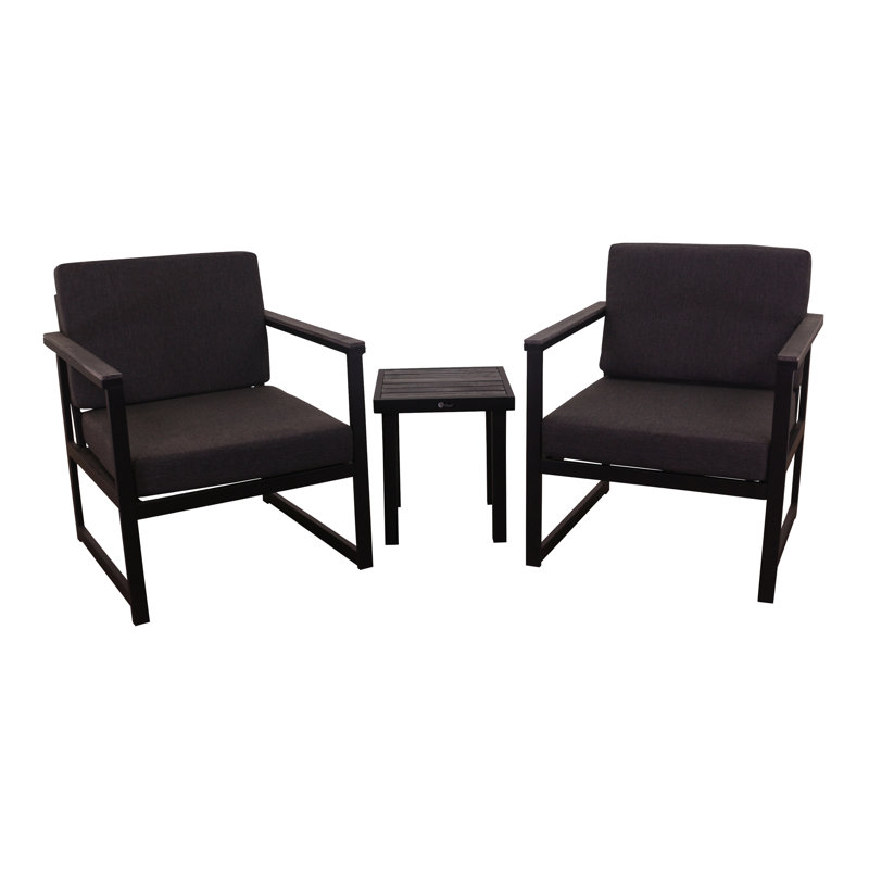 Ensemble de conversation à assise profonde et coussins 3 pièces