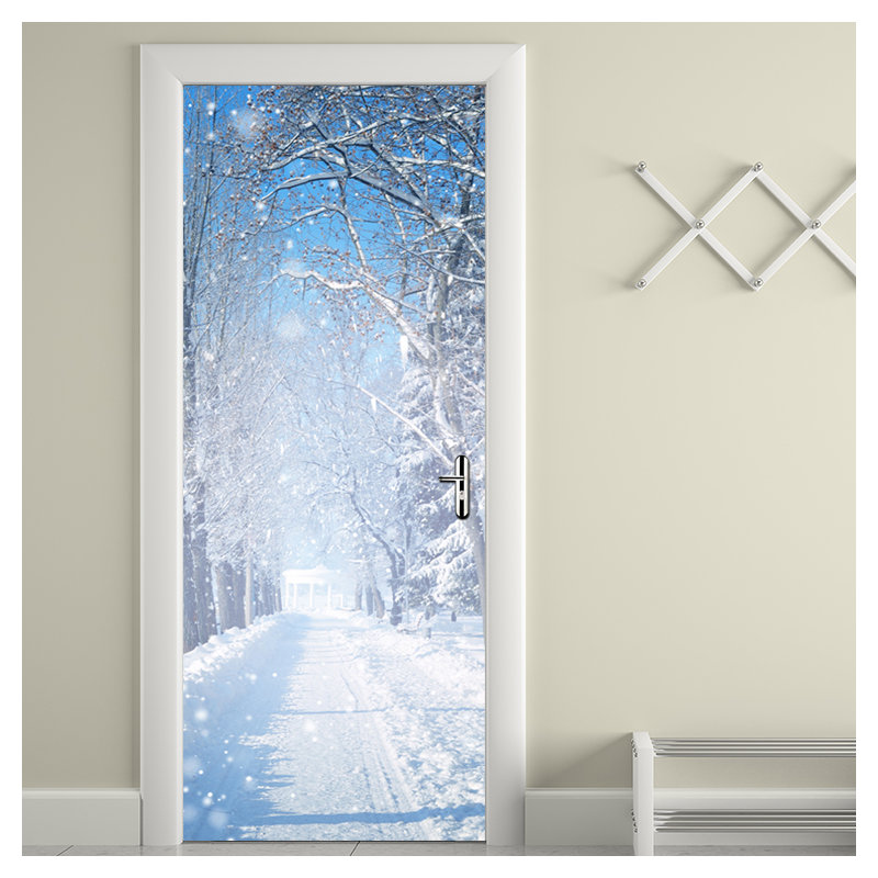 Décalcomanie murale bonhomme de neige winter