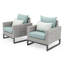 2Pc Sunbrella Outdoor Club Chairs - Grey-2061197946-2061197957