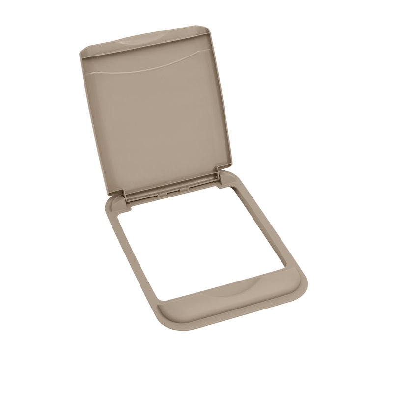 Rev-A-Shelf Trash Can Replacement Lid, Champagne, 27 qt.