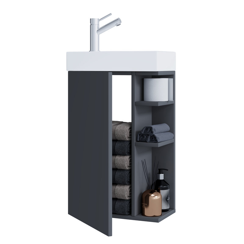 Raquele Bathroom Furniture Suite, Black