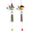 Pink And Green Bees Outdoor Garden Windchimes - 30" - Set Of 2
