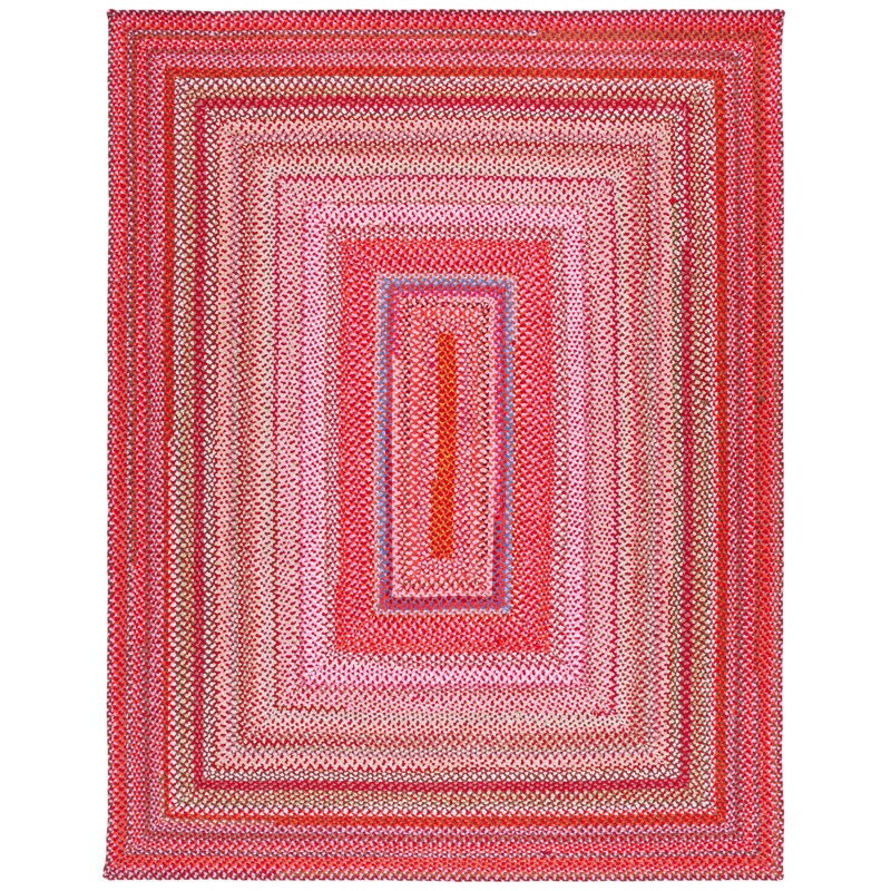 Anique Hand Woven Cotton Performance Abstract Rug, Oval 4' x 6'