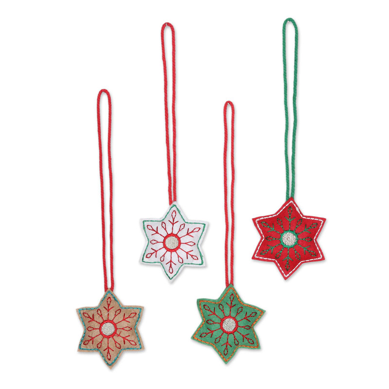 Ornement figurine suspendue flocon de neige fêtes