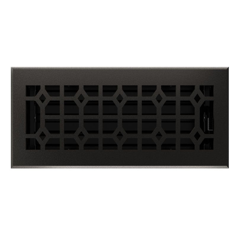 Metal Floor Register, 6" H x 8.75" W x 10" L