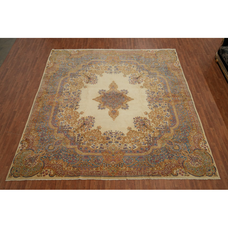 Tapis oriental à teinture végétale 12 x 12