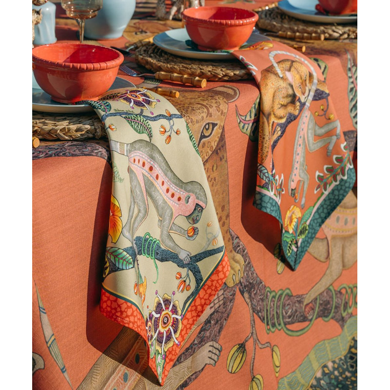 Meandering Monkey Tales Napkins, Delta