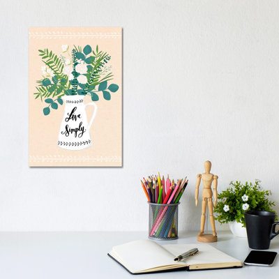 Farmhouse Flowers I by Amanda Mcgee - Wrapped Canvas Print