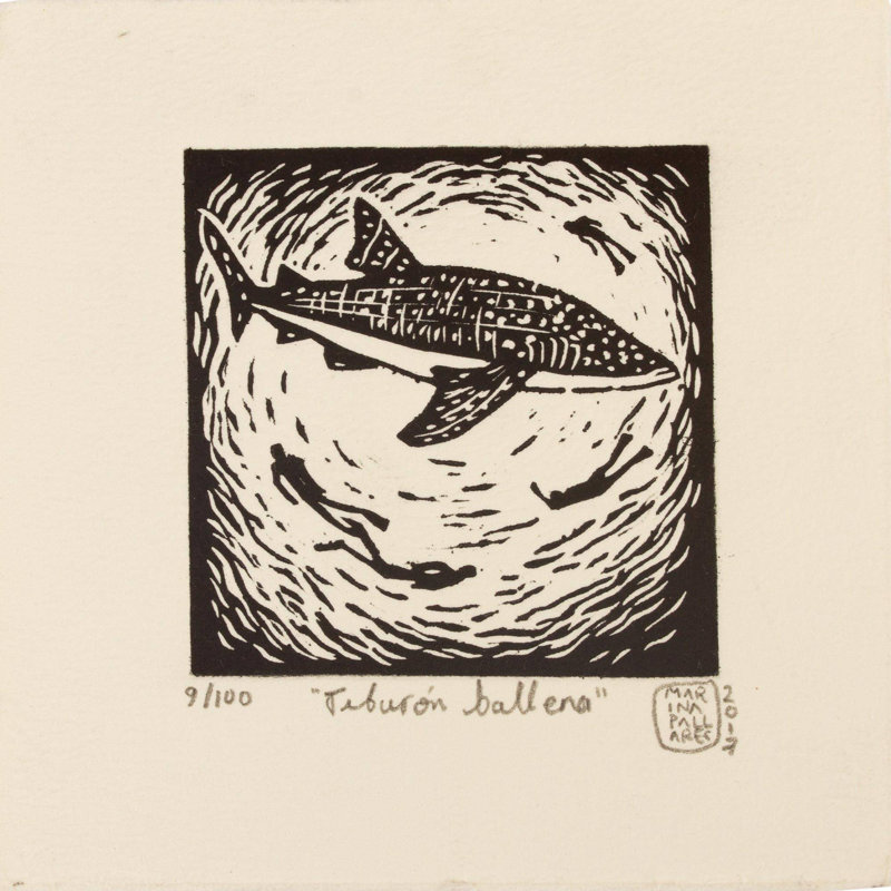 Suspension murale requin de baleine