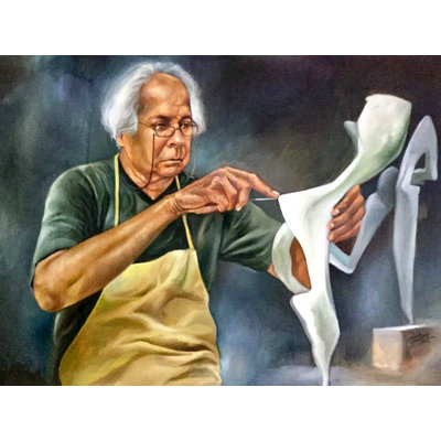 An Art Affair | Painting By Mk Goyal | Oil On Canvas