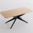 69.3" Rectangle Pedestal Dining Table With Metal Base-135114262