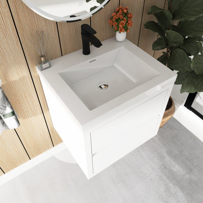 Meuble-lavabo mural 24 po avec lavabo