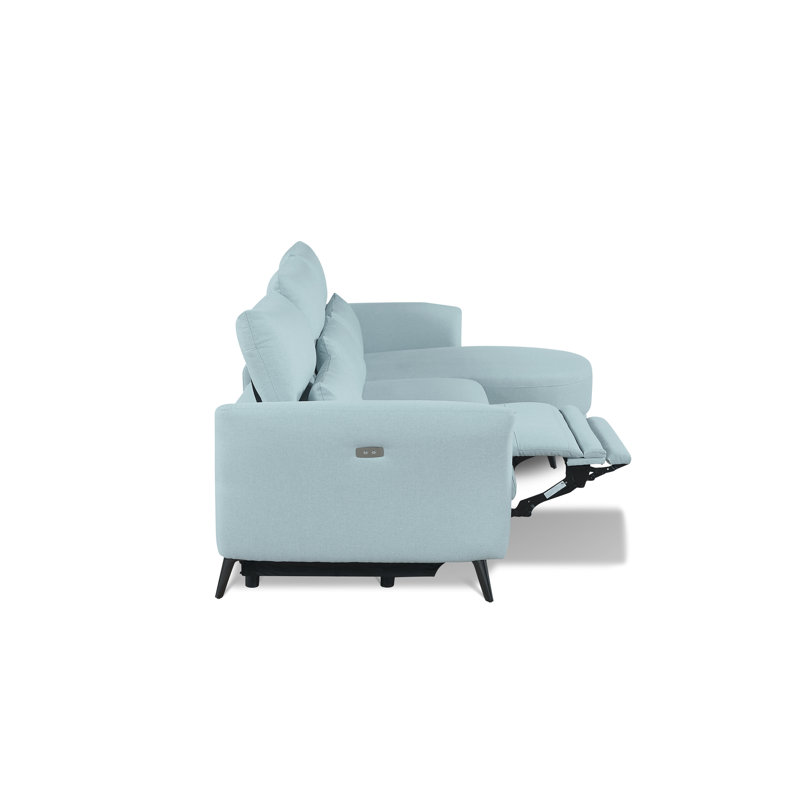 Canapé modulaire gris clair Wells