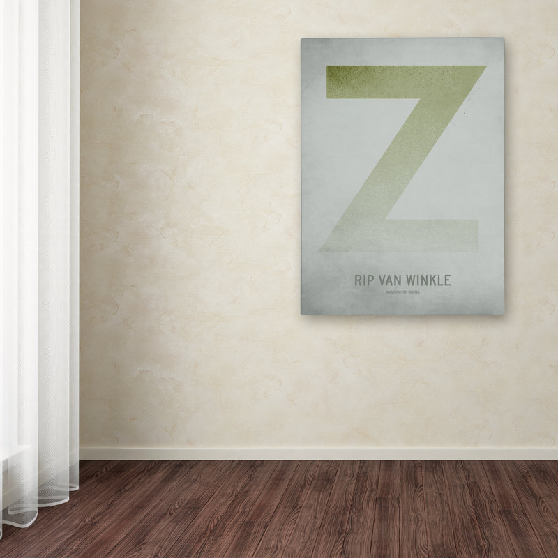 « rip van winkle », art sur toile, H 19 po x l 14 po x P 2 po