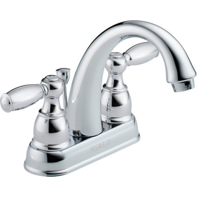 Centerset 2-handle Bathroom Faucet with Drain Assembly
