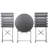 Metal Patio Bistro - Durability, Foldable Space Saver, Stylish Comfort Design, Fade- Cushions, Easy Assembly Comfortable-1932741829
