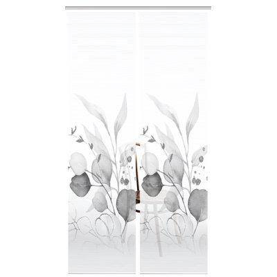 Semi Sheer Sliding Panel Pair