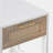 15.75" Rattan End table with  drawer, Modern nightstand, side table for living room, bedroom,white