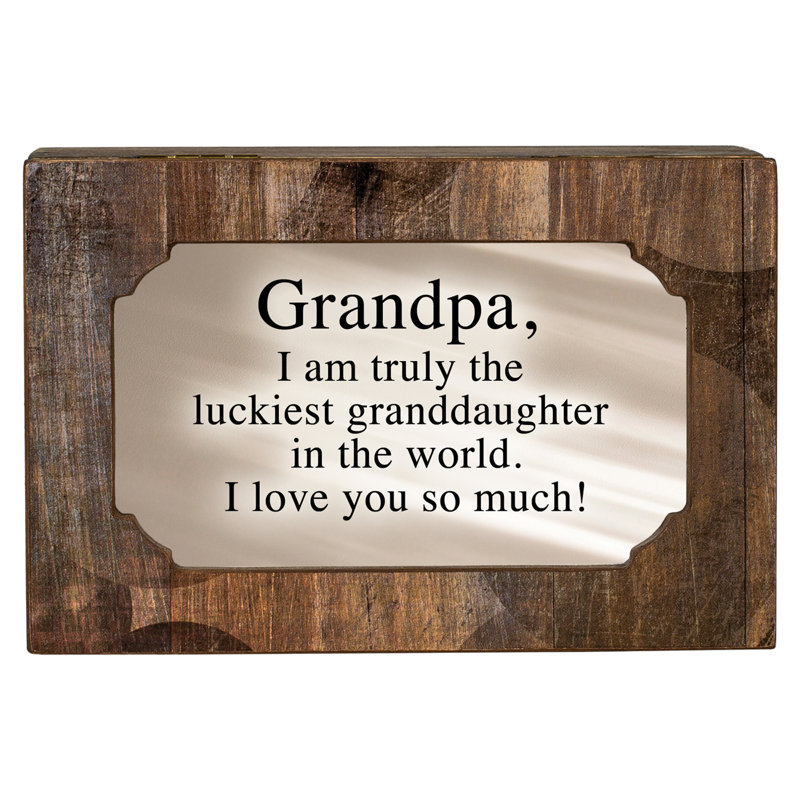 Boîte à souvenirs Eleferia Grandpa I Am Woodgrain