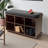 Townsend Upholstered Storage Bench in Espresso/Black Finish, 19.08'' H X 33.63'' W X 12.48''D