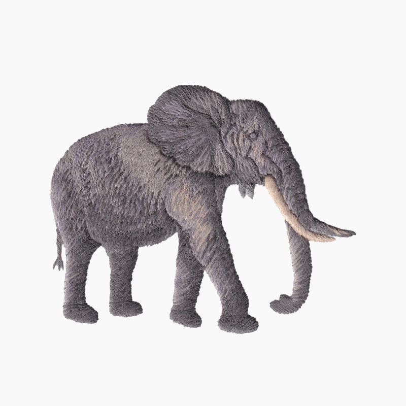 African Elephant Hand Towel