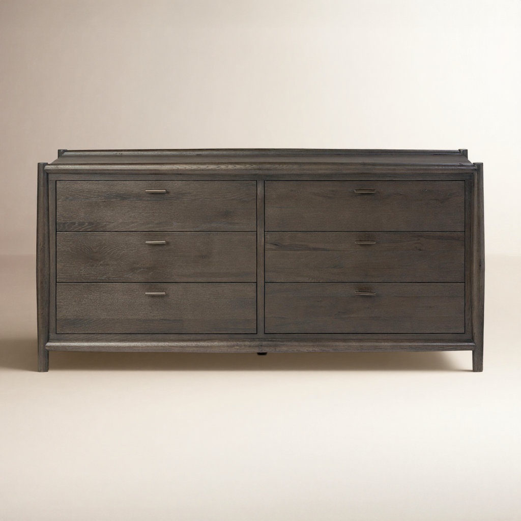 Cayenne 6 - Drawer Dresser, Smoked Black