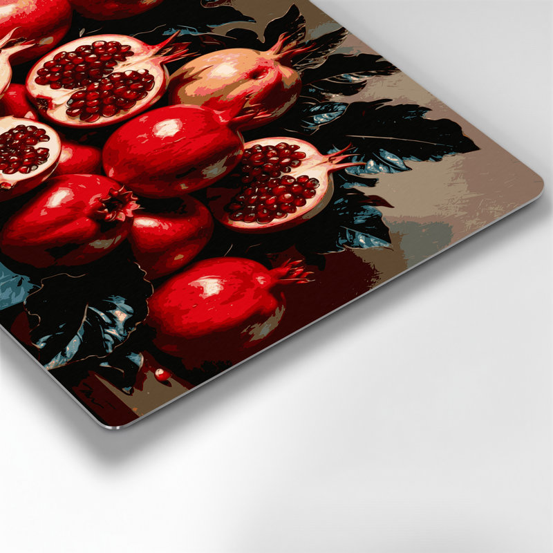 Art mural en métal «Fruit grenade», H 11 po x l 14 po