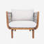 Fauteuil club d'extérieur en bois d'acacia 31,3 pouces-2133272426