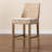 Radele Upholstered Counter Stool with Solid Wood Frame