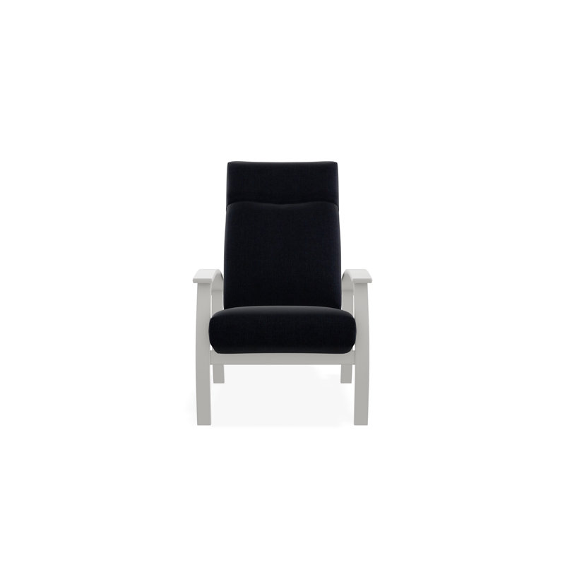 Belle Isle Outdoor Lounge Chair, Snow, Spectrum Indigo Sunbrella®