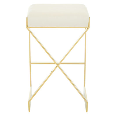Colewood Yes Upholstered Bar Stool with Stainless Steel Frame
