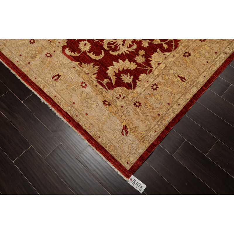 Ivory Hand-Knotted Wool Oriental 8' x 10' Rug