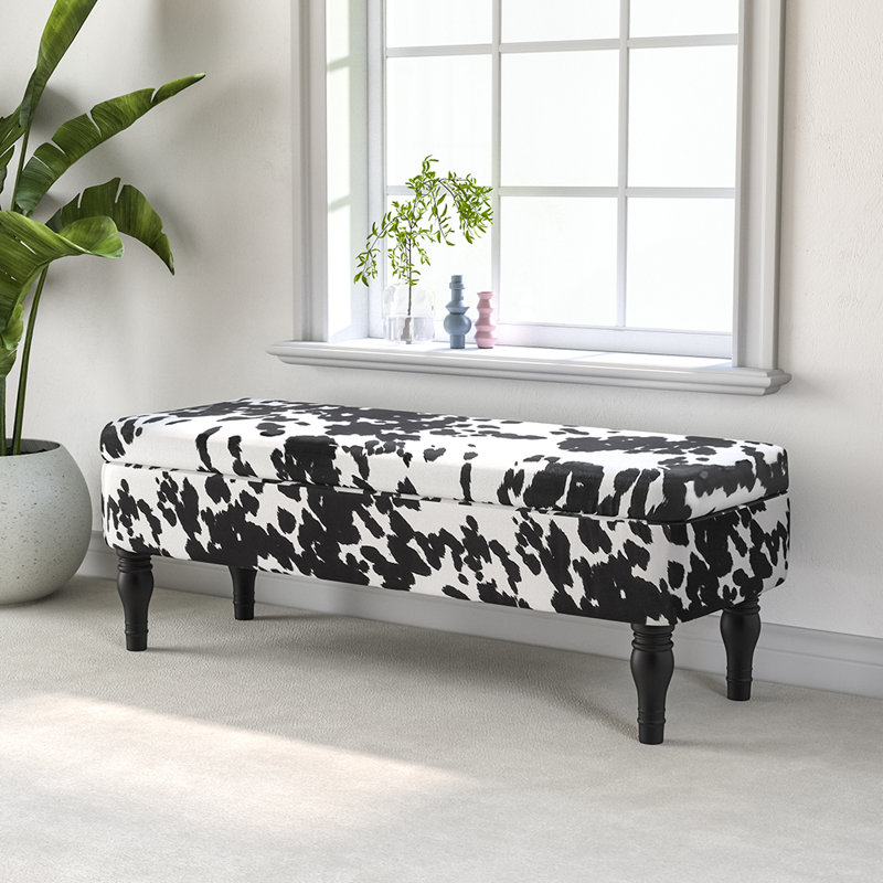 Bruner Velvet Upholstered Storage Bench